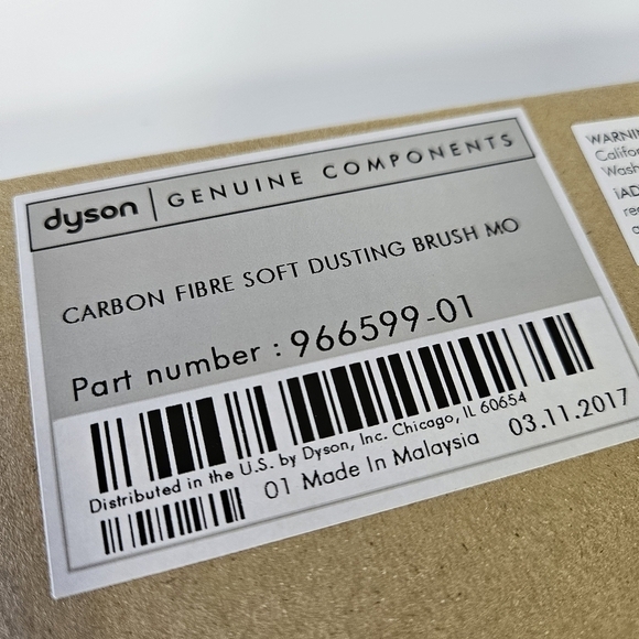 NEW Genuine Dyson Carbon Fibre Soft Dusting Brush 966599-01 - Picture 3 of 3